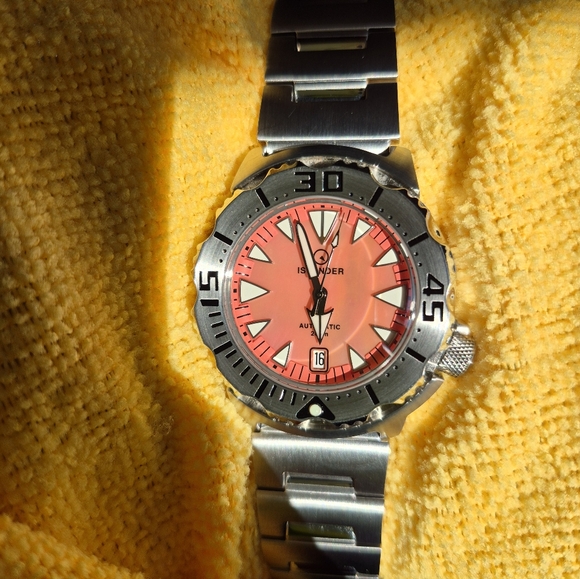 Islander ISL-142 Monster Automatic Watch Pink Dial - Picture 7 of 13